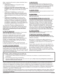 Form CMS-116 Clinical Laboratory Improvement Amendments (Clia) Application for Certification, Page 7