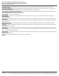 Form DOT-TR-PER-0500 Vehicle Inspection Report-Tow Truck - California, Page 2