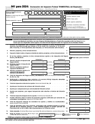IRS Formulario 941 (SP) Declaracion Del Impuesto Federal Trimestral Del Empleador (Spanish)
