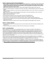 Form CMS-588 Electronic Funds Transfer (Eft) Authorization Agreement, Page 2