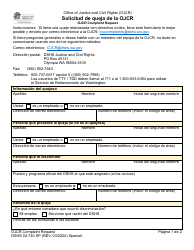 Document preview: DSHS Formulario 02-740 Solicitud De Queja De La Ojcr - Washington (Spanish)