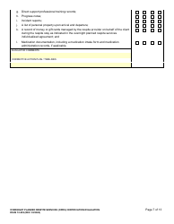 DSHS Form 10-639 Overnight Planned Respite Services (Oprs) Certification Evaluation - Washington, Page 7