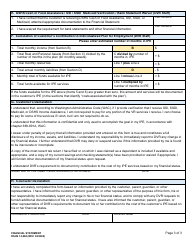 DSHS Form 14-068 Financial Statement - Washington, Page 3