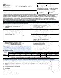 Document preview: DSHS Form 14-068 Financial Statement - Washington (Somali)