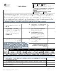 DSHS Form 14-068 Estado Contable - Washington