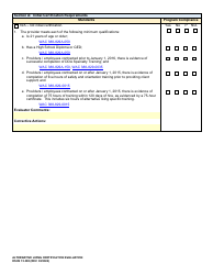 DSHS Form 15-388 Alternative Living Certification Evaluation - Washington, Page 2