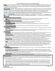 DSHS Form 17-063 Authorization - Washington, Page 2