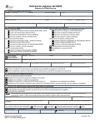Document preview: DSHS Formulario 17-041 Solicitud De Registros Del Dshs - Washington (Spanish)