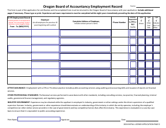 CPA/Pa Initial License Application - Oregon, Page 4