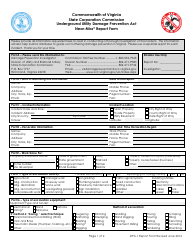 Document preview: Form DPA-1 Near-Miss Report Form - Virginia