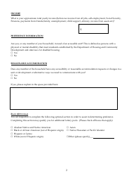 Waiting List Application Form - the Royal Belmont, Page 2