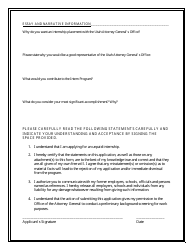 Internship Application Form - Utah, Page 4