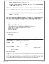 Form AB-0116 Declaration of Citizenship - Tennessee, Page 2