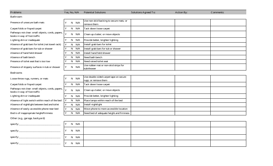 Home Environmental Assessment Form, Page 3