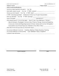 Auto Accident Mechanism of Injury Form - Green Lotus Acupuncture, Page 2