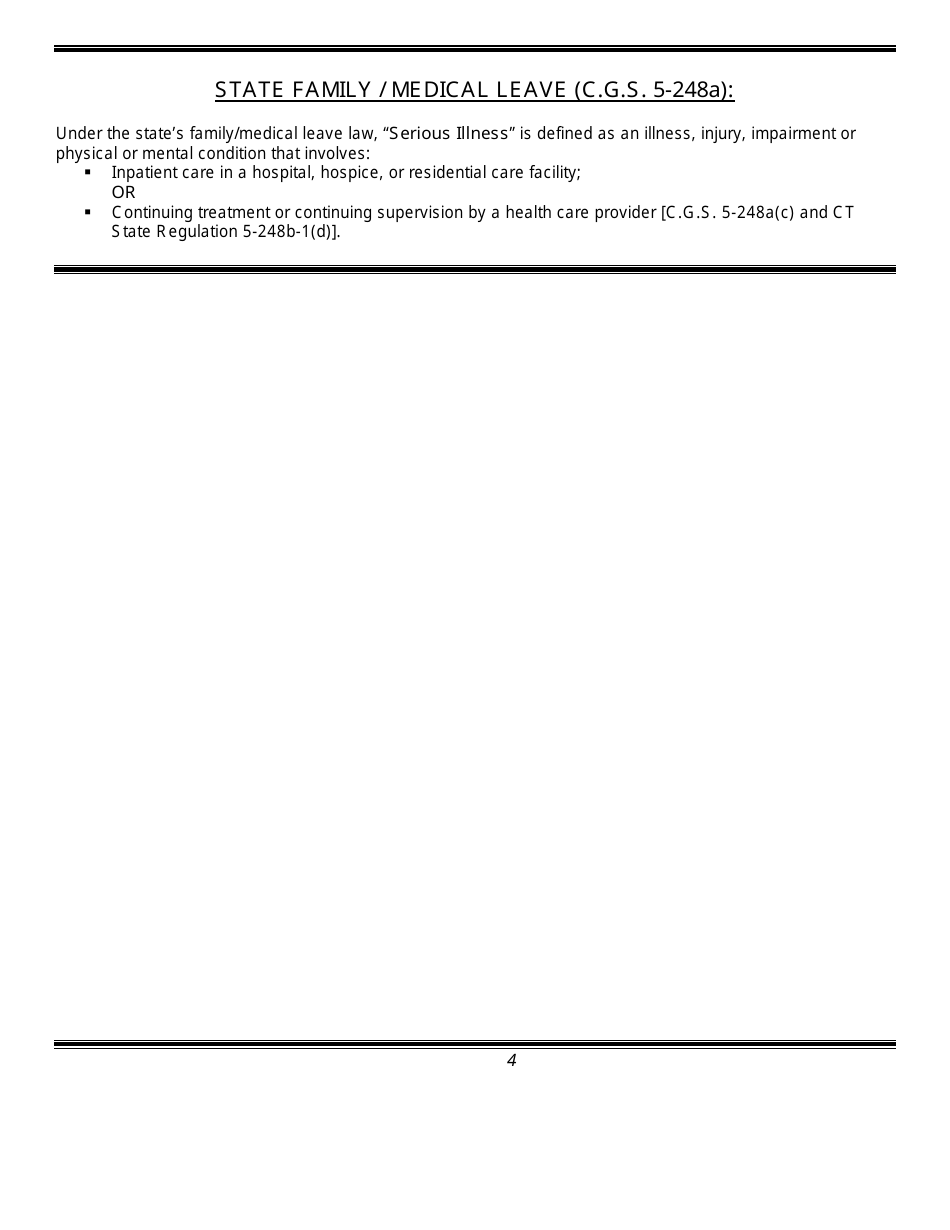 Form P33B Fmla Caregiver Medical Certificate - Connecticut, Page 4