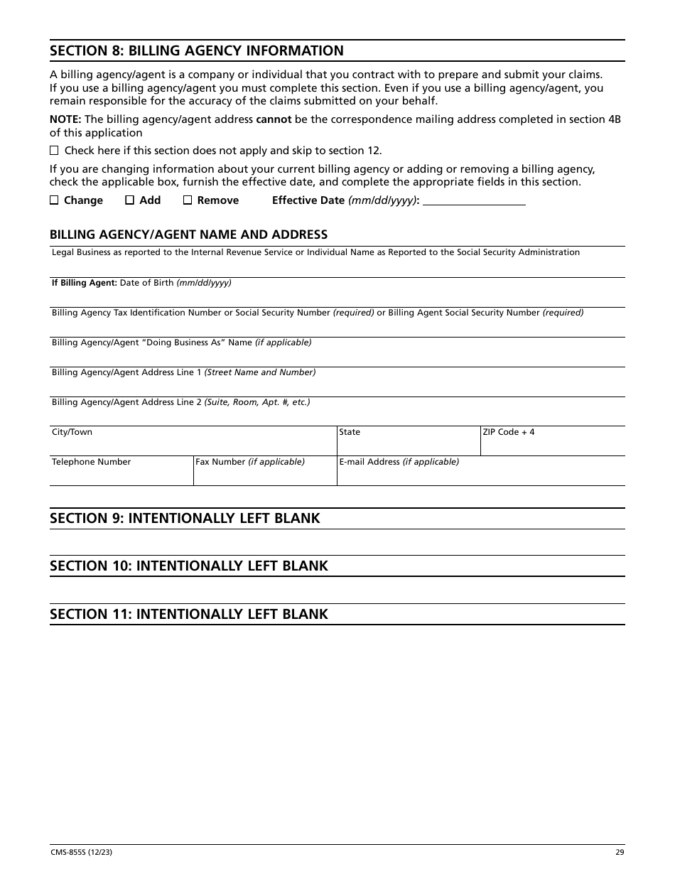 Form CMS-855S Medicare Enrollment Application - Durable Medical Equipment, Prosthetics, Orthotics, and Supplies (Dmepos) Suppliers, Page 30