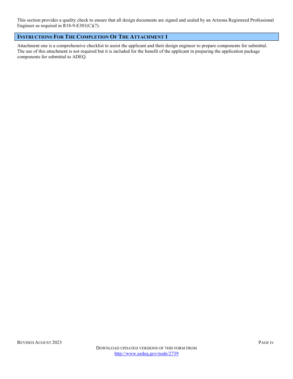 Engineering Review Notice of Intent to Discharge Sewage Collection System (4.01 Gp) - Arizona, Page 4