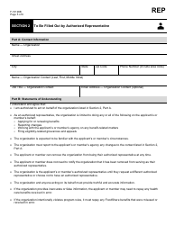Form F-10126B Appoint, Change, or Remove an Authorized Representative: Organization - Wisconsin, Page 5