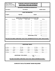 Form FIS-2 Foreign Language Interpreter Claim for Fees and Expenses - Alabama, Page 2