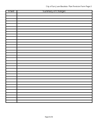 Plan Revision Form - City of San Juan Bautista, California, Page 2