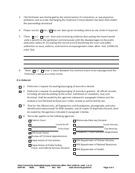 Form EXP106 Order Concerning Sealing/Expunging of Records - Minnesota, Page 2