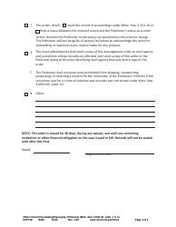 Form EXP106 Order Concerning Sealing/Expunging of Records - Minnesota, Page 3