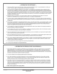 Form CV-4C Notice of Attachment - California, Page 2