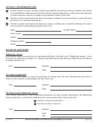 Form G-01 Request for Approval of Substitution or Withdrawal of Counsel - California, Page 2