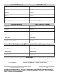 Registration and Statement of Organization Principal Campaign Committee - Minnesota, Page 2