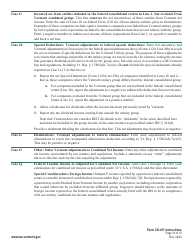 Instructions for Form CO-411 Vermont Corporate Income Tax Return - Vermont, Page 10