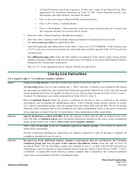 Instructions for Form CO-411 Vermont Corporate Income Tax Return - Vermont, Page 9