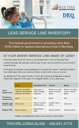 Lead Service Line Door Hanger Template - Montana