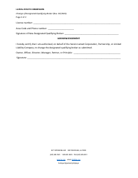 Change of Designated Qualifying Broker - Corporation, Partnership, or Limited Liability Company - Louisiana, Page 2
