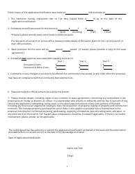 Application/Notification to Establish a New Branch Facility - Relocate the Main Office of a Bank - Tennessee, Page 3