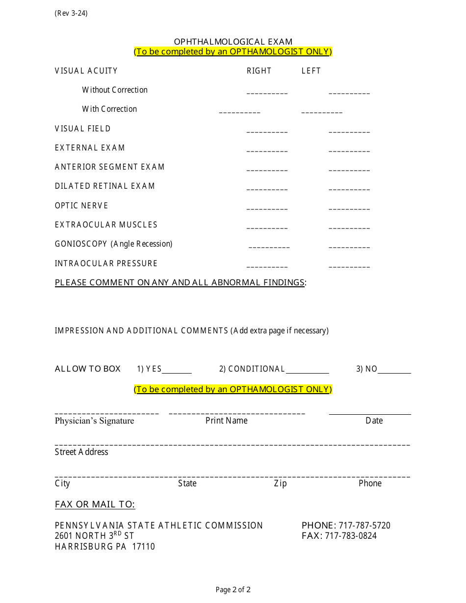 Boxer Ophthamological Exam - Pennsylvania, Page 2