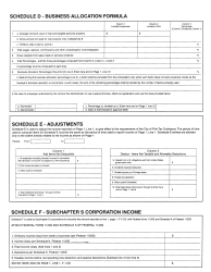 Form F1120 Corporation Return - City of Flint, Michigan, Page 2