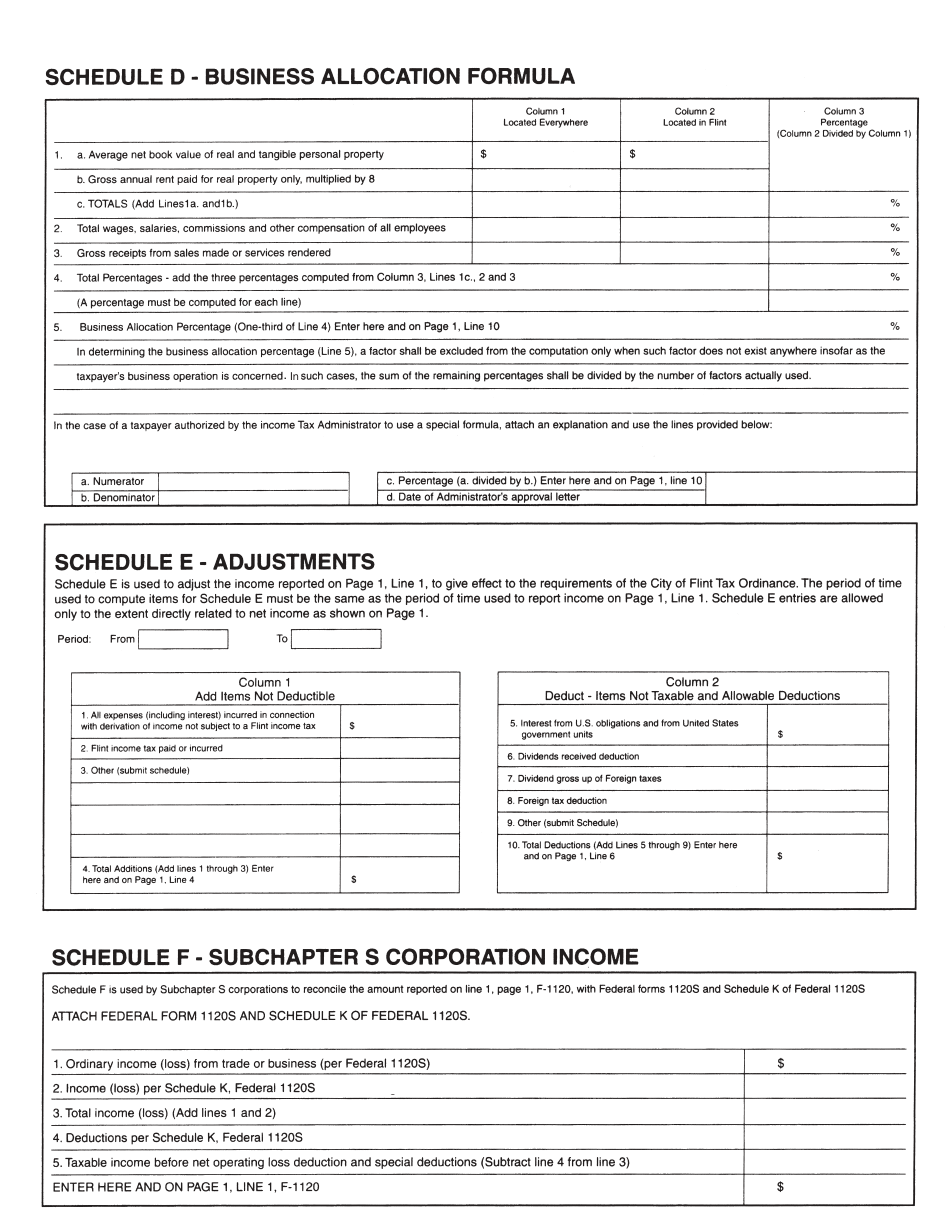 Form F1120 - 2023 - Fill Out, Sign Online and Download Printable PDF ...