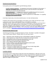 Senior Citizen Owner-Occupied Property Rehabilitation Program Application - Dutchess County, New York, Page 4