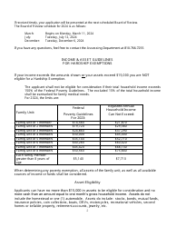 Hardship Exemption Application and Guidelines - City of Flint, Michigan, Page 2