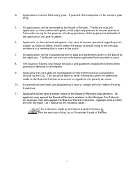 Hardship Exemption Application and Guidelines - City of Flint, Michigan, Page 4