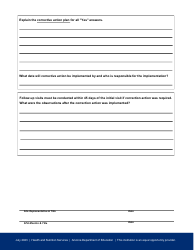 On-Site Monitoring Form - National School Lunch Program - Arizona, Page 4