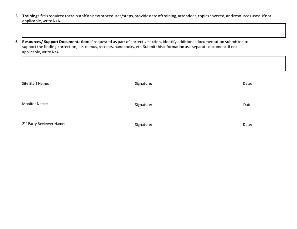 Monitor Assigned Corrective Action Plan (CAP) Procedures - Washington, Page 2