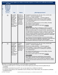 Formulario VR-218 Solicitud De Cambio De Marcador De Genero En Un Certificado De Nacimiento De Nyc - New York City (Spanish), Page 4