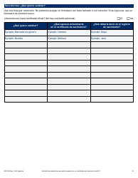 Formulario VR-218 Solicitud De Cambio De Marcador De Genero En Un Certificado De Nacimiento De Nyc - New York City (Spanish), Page 6