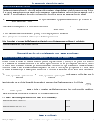 Formulario VR-218 Solicitud De Cambio De Marcador De Genero En Un Certificado De Nacimiento De Nyc - New York City (Spanish), Page 7