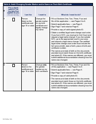 Form VR-218 Application for Gender Marker Change on a Nyc Birth Certificate - New York City, Page 3