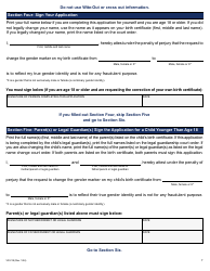 Form VR-218 Application for Gender Marker Change on a Nyc Birth Certificate - New York City, Page 7