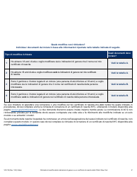 Form VR218 Application for Gender Marker Change on a Nyc Birth Certificate - New York City (Italian), Page 2