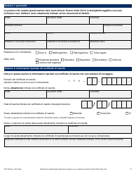 Form VR218 Application for Gender Marker Change on a Nyc Birth Certificate - New York City (Italian), Page 5